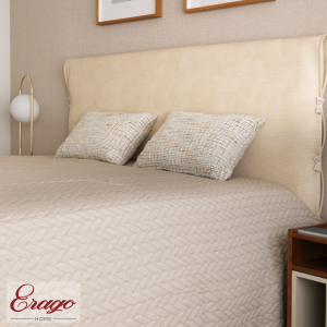 Colcha Decorativa Lisa Ecru