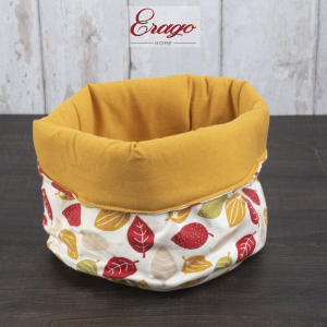 Cesto Pão Ref. Folhas Amarelo