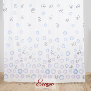 Cortinado de Casa de Banho Ref. Bubble-Blue